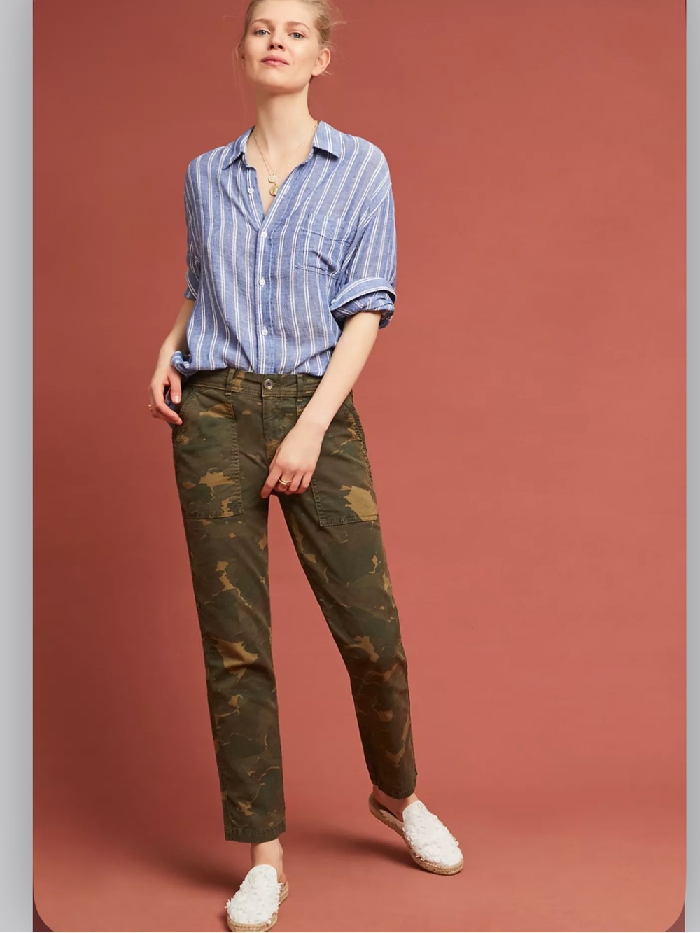 Anthropologie Wanderer Camo Utility Pants